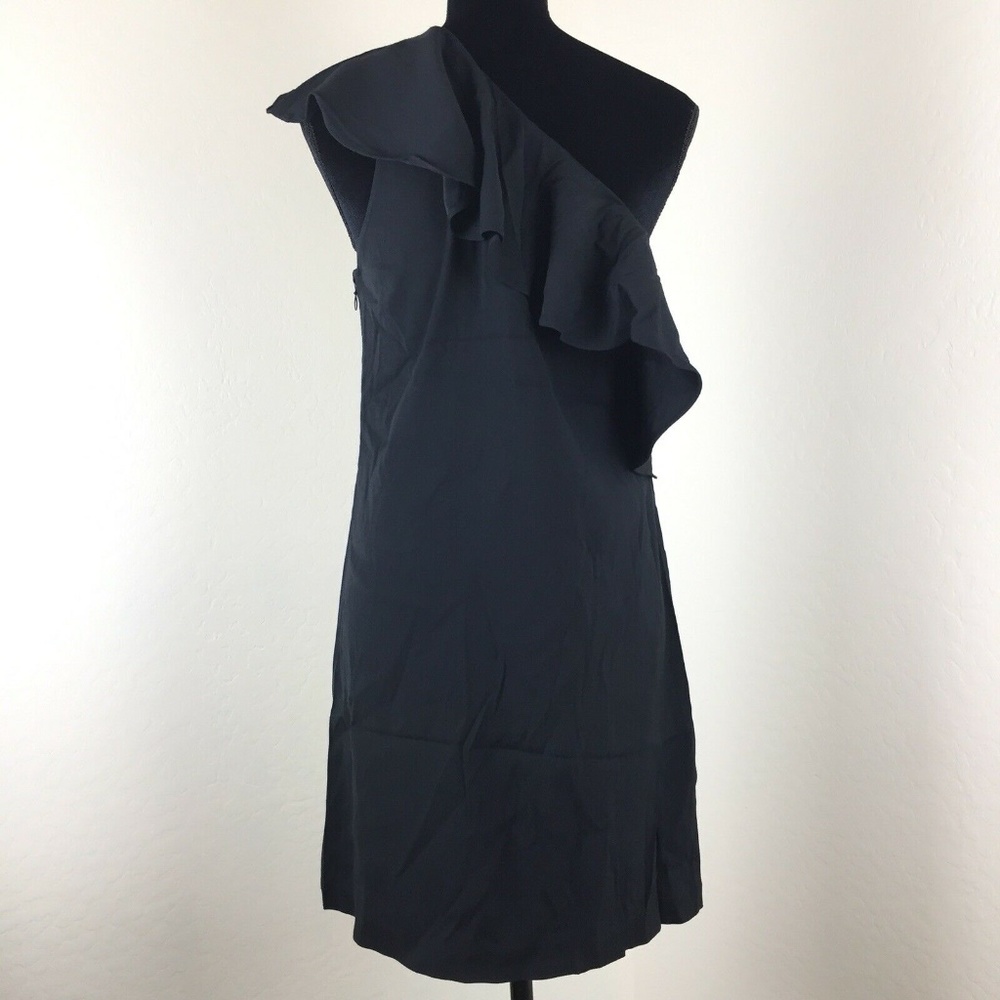JOIE Bronwen One Shoulder Little Black Dress - Picture 6 of 8